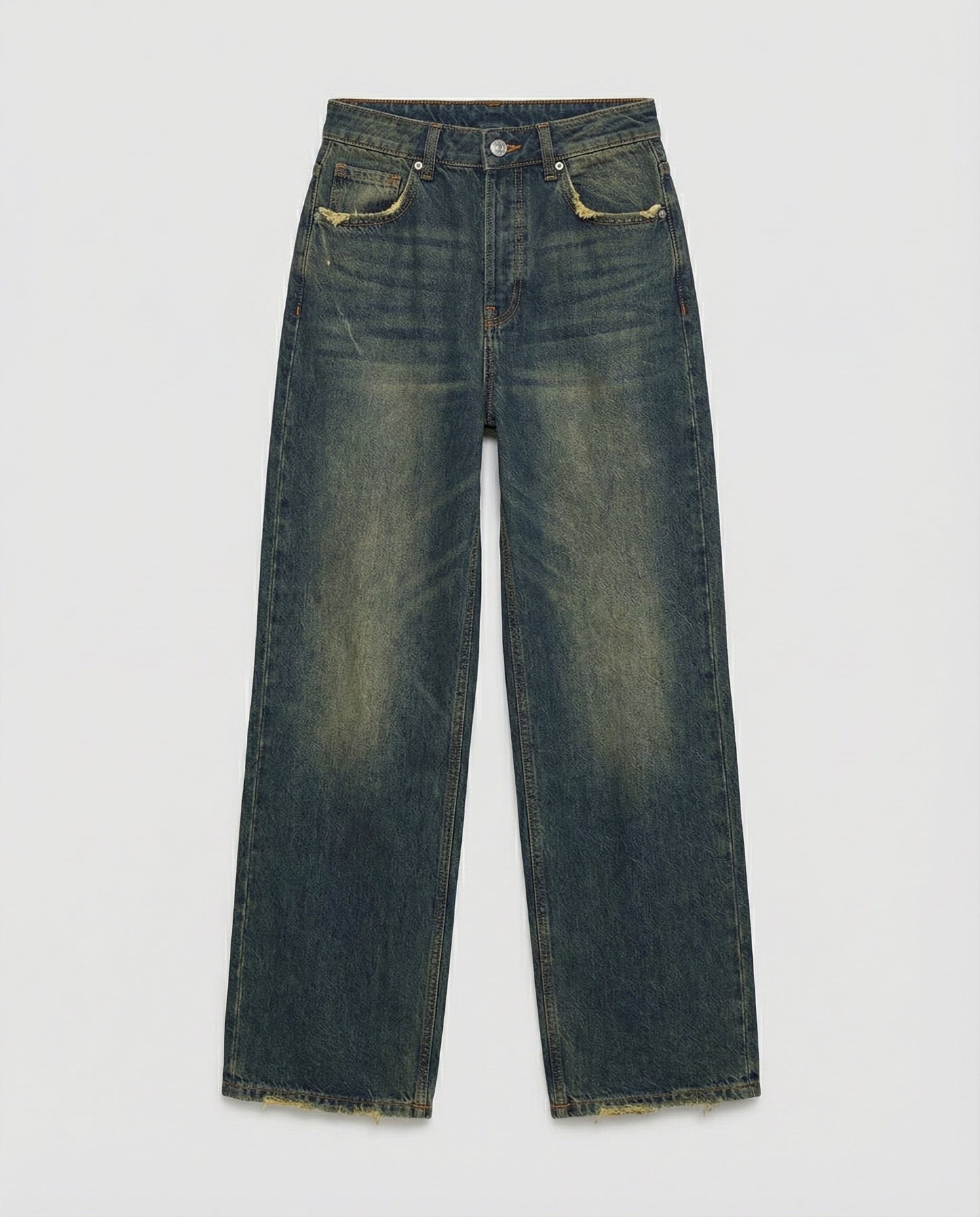 Damen Baggy Jeans Vintage Stil