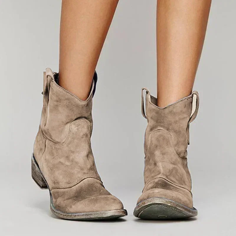 Eveloria Damen Wildleder Stiefeletten