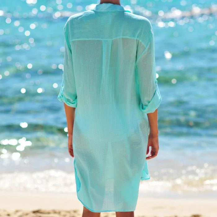 Eveloria Damen Strandkleid Leicht Sommer