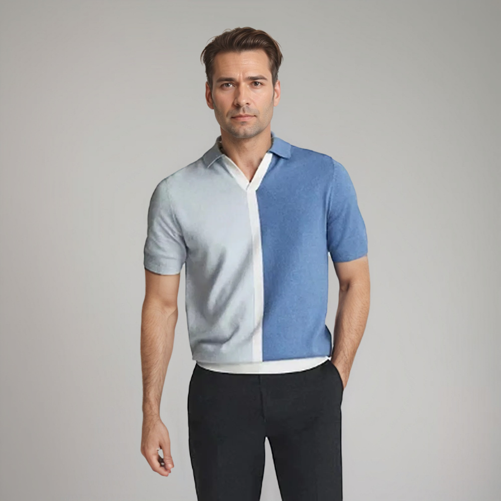 Pietro Herren Polo Klassisch Weiß