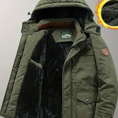 Eveloria Herren Wintermantel Sportlich Wollstoff