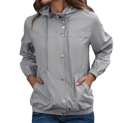 Eveloria Damen Regenjacke Mit Kapuze - Eveloria