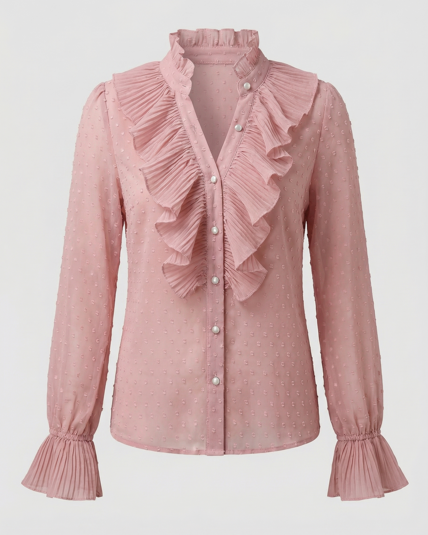 Elegante Damenbluse Rüschen Bluse Weiße Bluse