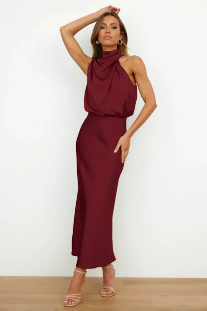 Damen Abendkleid Neckholder Schick