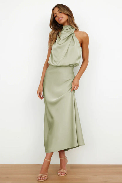Damen Abendkleid Neckholder Schick