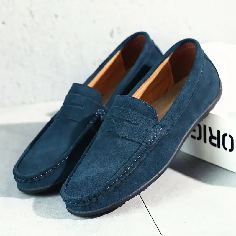 Herren Slip-On Loafers aus Leder Braun