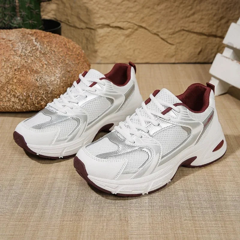 Damen Chunky Sneaker Schnürverschluss