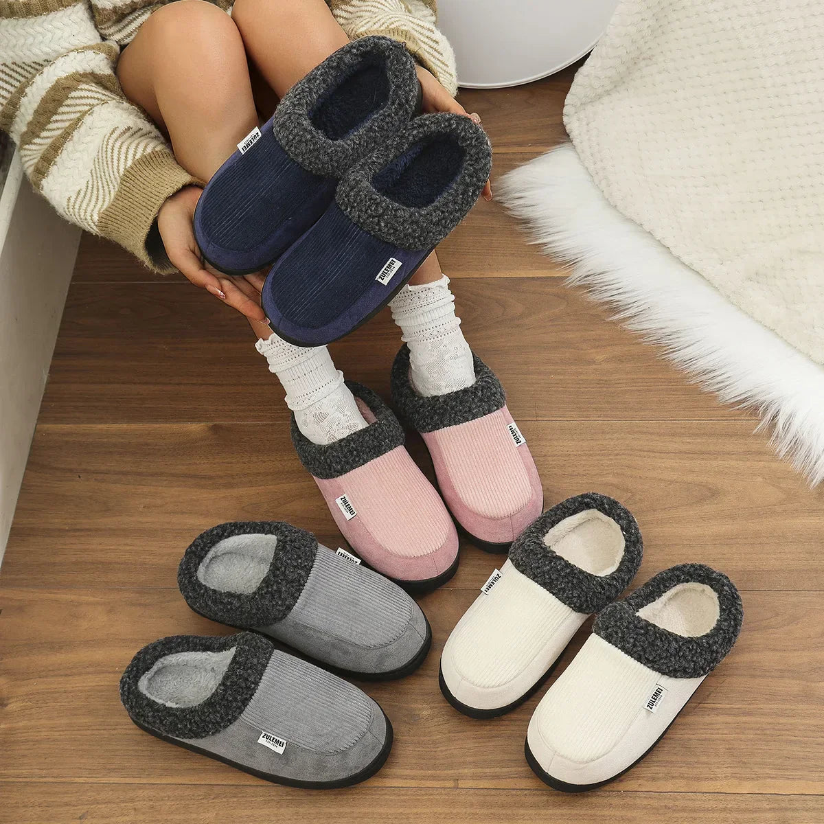 Chatham Unisex Memory Foam Hausschuhe Weich Plüsch Rutschfest