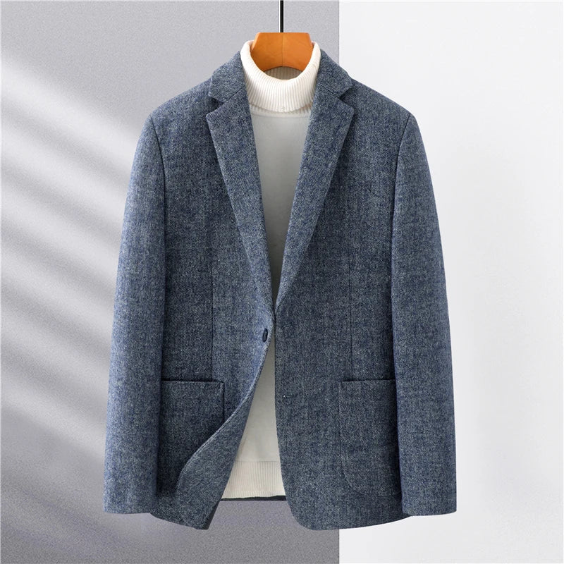 Herren Blazer Grau Elegantes Design
