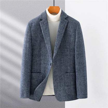 Herren Blazer Grau Elegantes Design