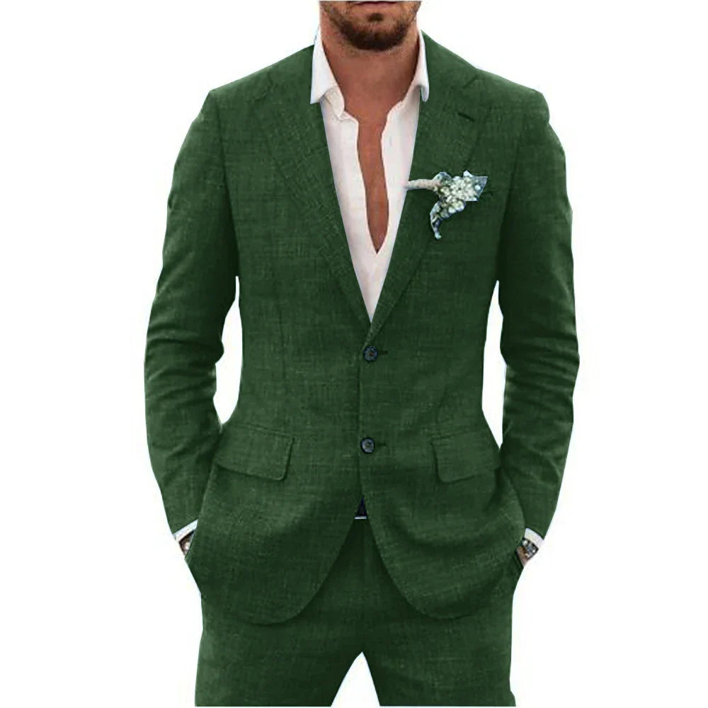 Herren Anzug Sommer Slim Fit