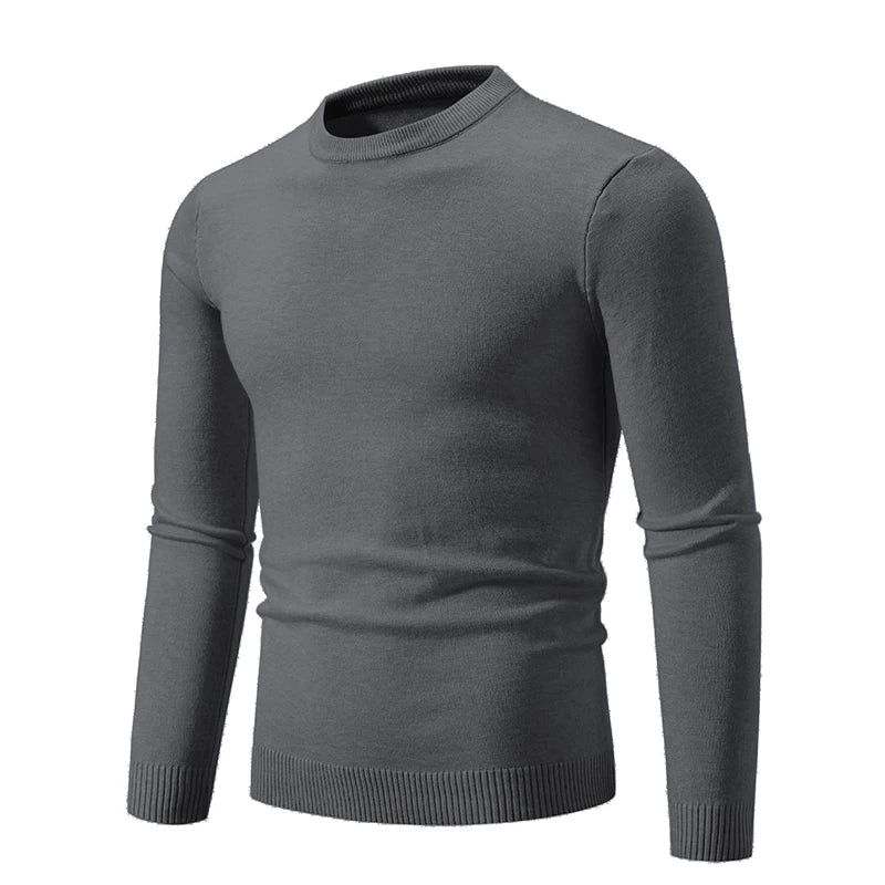 Eveloria Herren Sweatshirt Dünnes Freizeitshirt Grau
