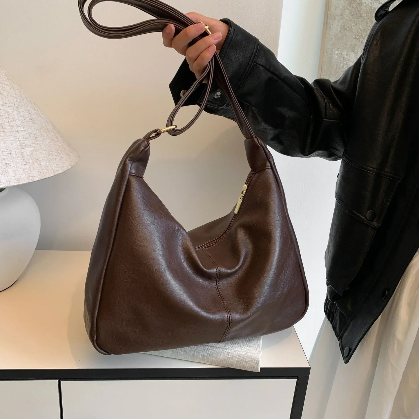 Damen Hobo-Handtasche Lässig