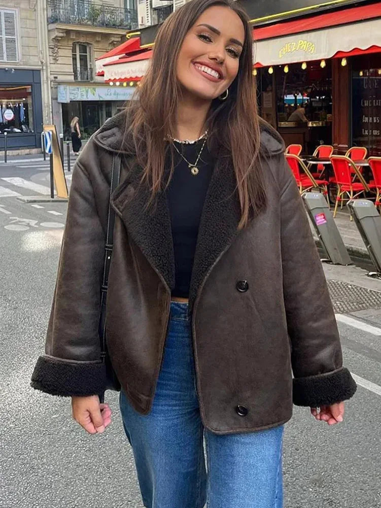 Eveloria Damen Fleecejacke Stylisch