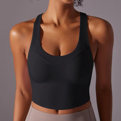 Eveloria Damen Yoga-Bh Atmungsaktives Material Eng Anliegend