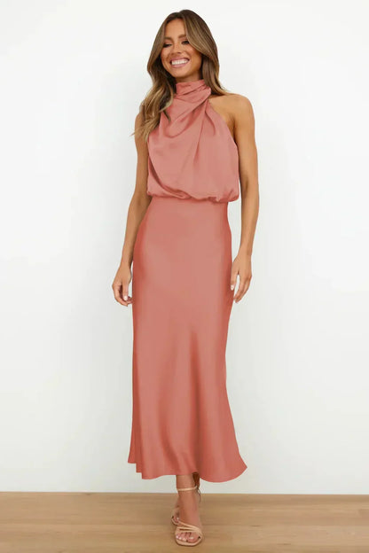 Damen Abendkleid Neckholder Schick