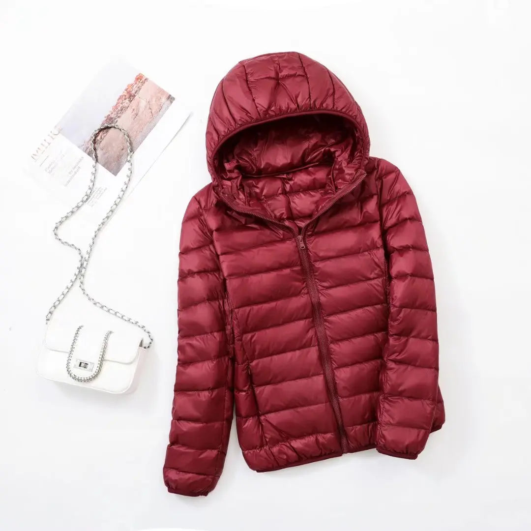 Damen Leichte Daunenjacke Herbst Winter