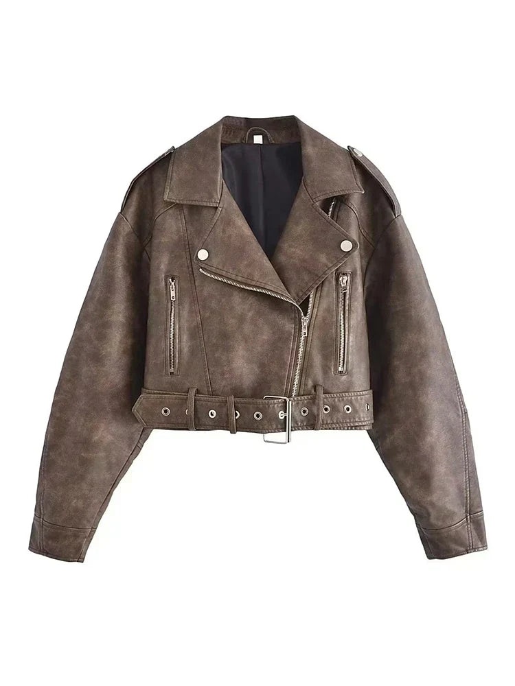 Eveloria Damen Winterjacke Gürtel
