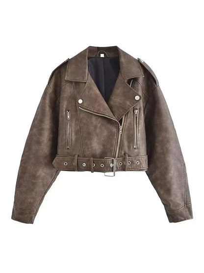 Eveloria Damen Winterjacke Gürtel
