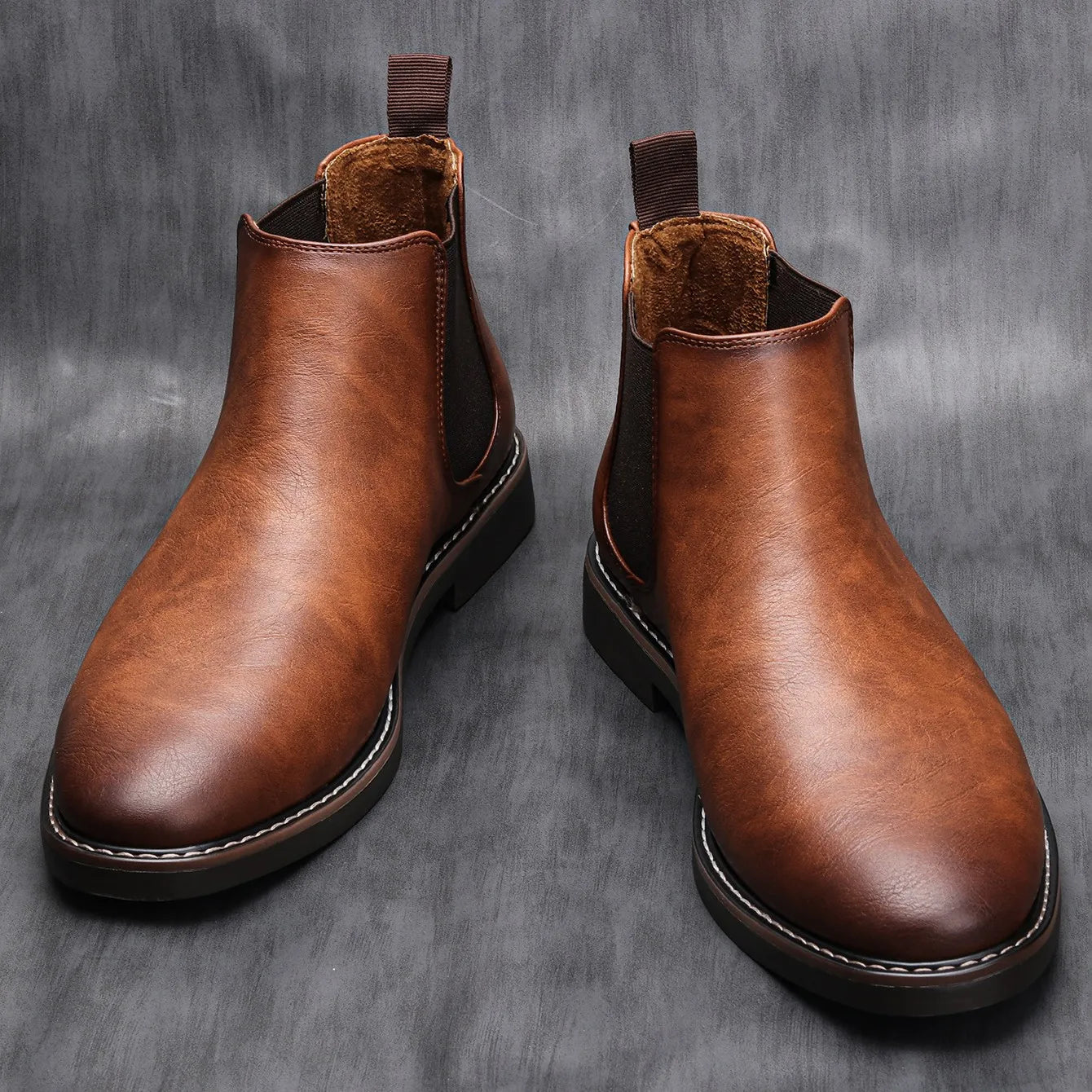 Herren Chelsea Stiefel Bequem Winter
