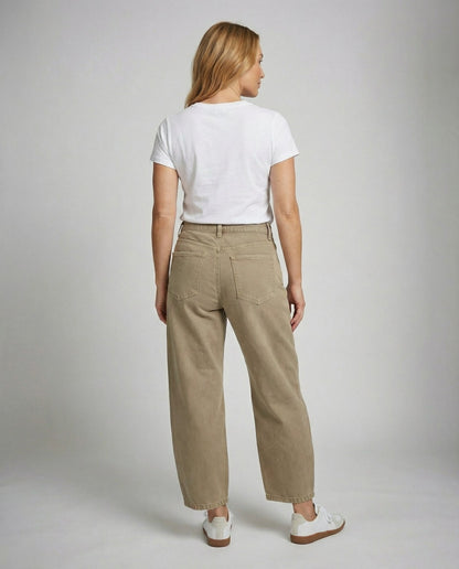 Eveloria Damen Wide Leg Jeans Bequem