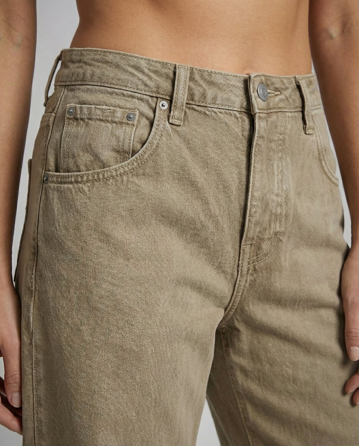 Eveloria Damen Wide Leg Jeans Bequem
