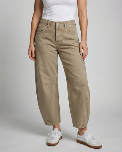 Eveloria Damen Wide Leg Jeans Bequem