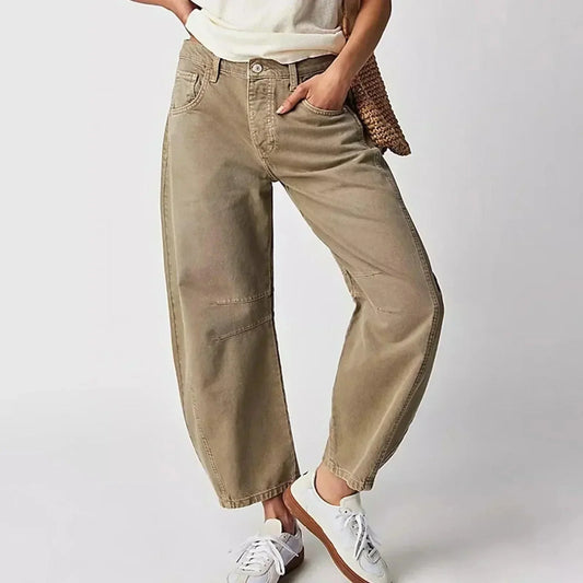 Hanna Damen High-Waist-Jeans Locker Passform - Eveloria