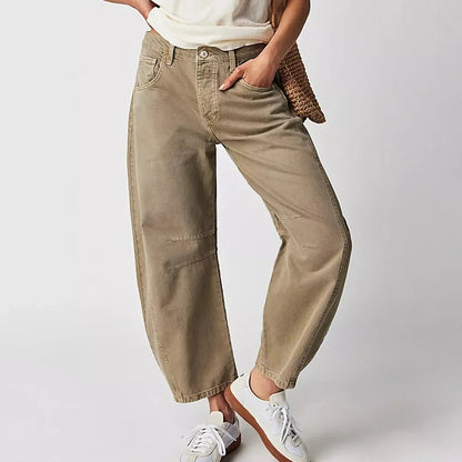 Damen Baggy Jeans Bequem