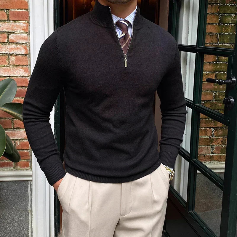 Elias Herren Pullover Viertelzip Frühjahr - Eveloria