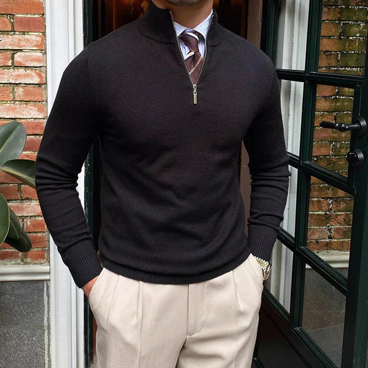Elias Herren Pullover Viertelzip Frühjahr - Eveloria