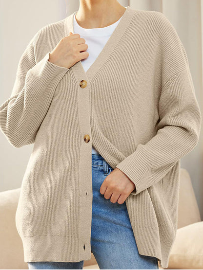 Eveloria Damen Gestrickte Strickjacke Herbst