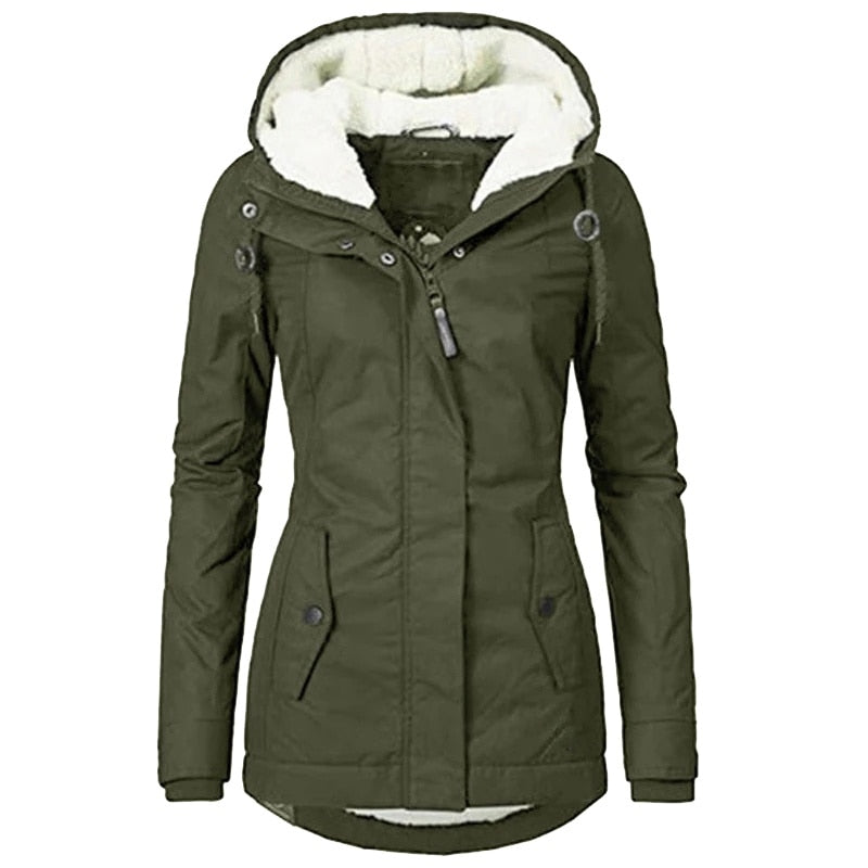 Eveloria Damen Winterparka Sherpa Gefüttert Warm