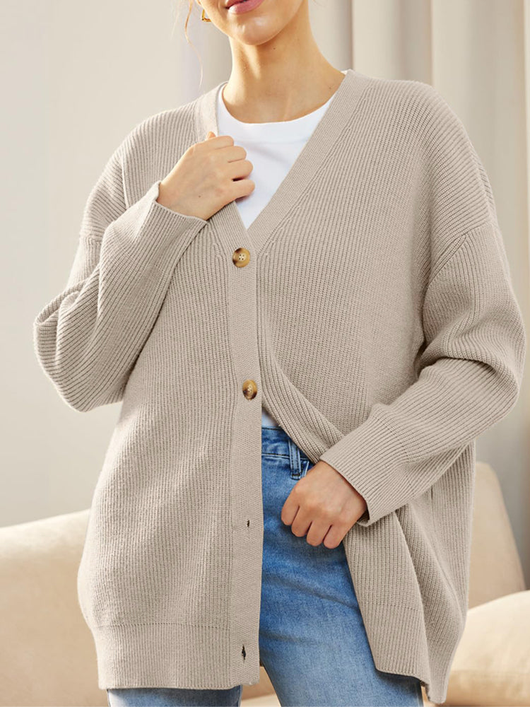 Eveloria Damen Gestrickte Strickjacke Herbst - Eveloria
