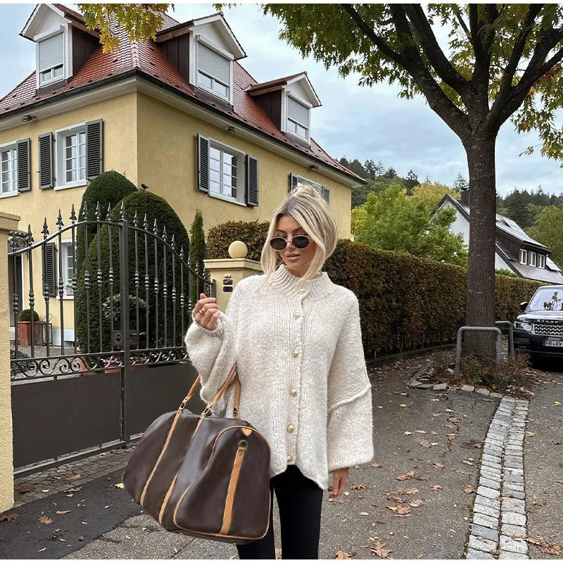 Eveloria Damen Übergroßer Cardigan Bequem
