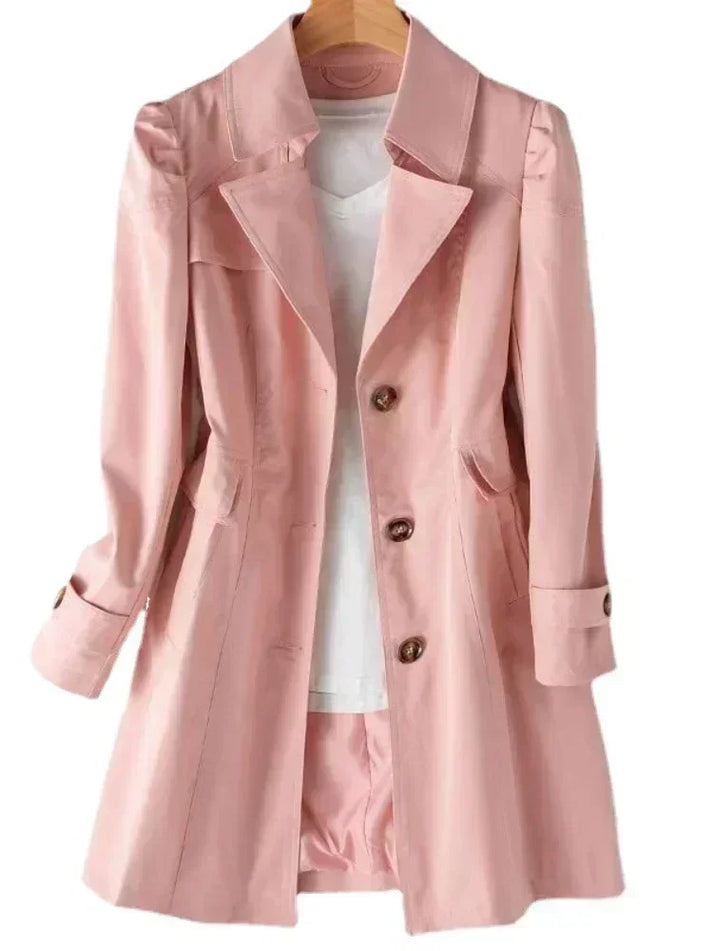 Eveloria Damen Trenchcoat Stylisch Beige