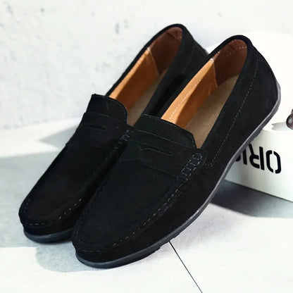 Herren Slip-On Loafers aus Leder Braun