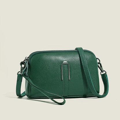 Damen Crossbody Schultertasche Elegant Leder