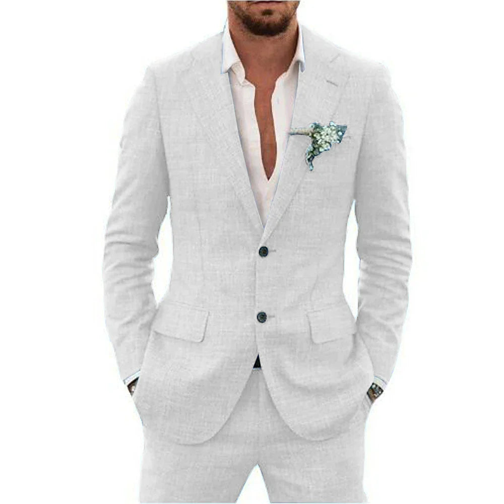 Herren Anzug Sommer Slim Fit - Eveloria