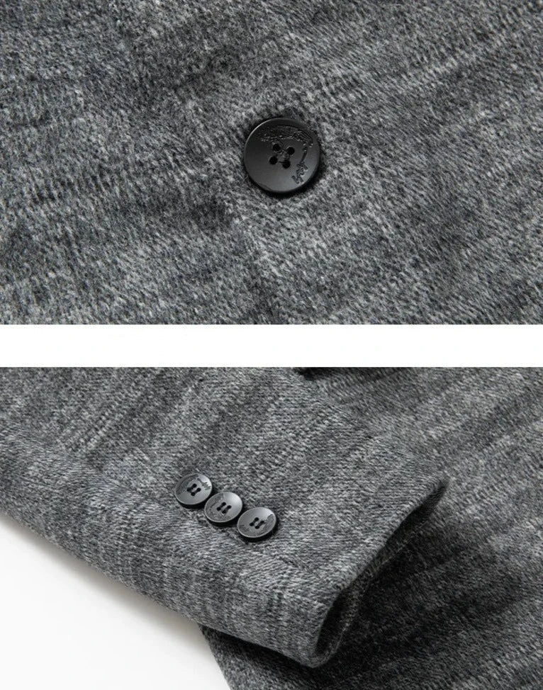 Herren Blazer Grau Khaki Elegant