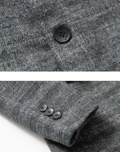 Herren Blazer Grau Khaki Elegant