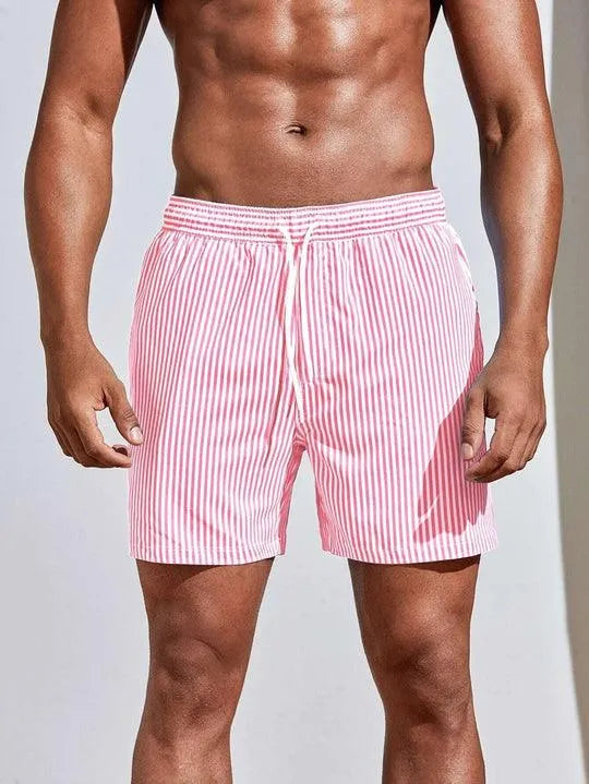 Herren Badeshorts Gestreift Sommer