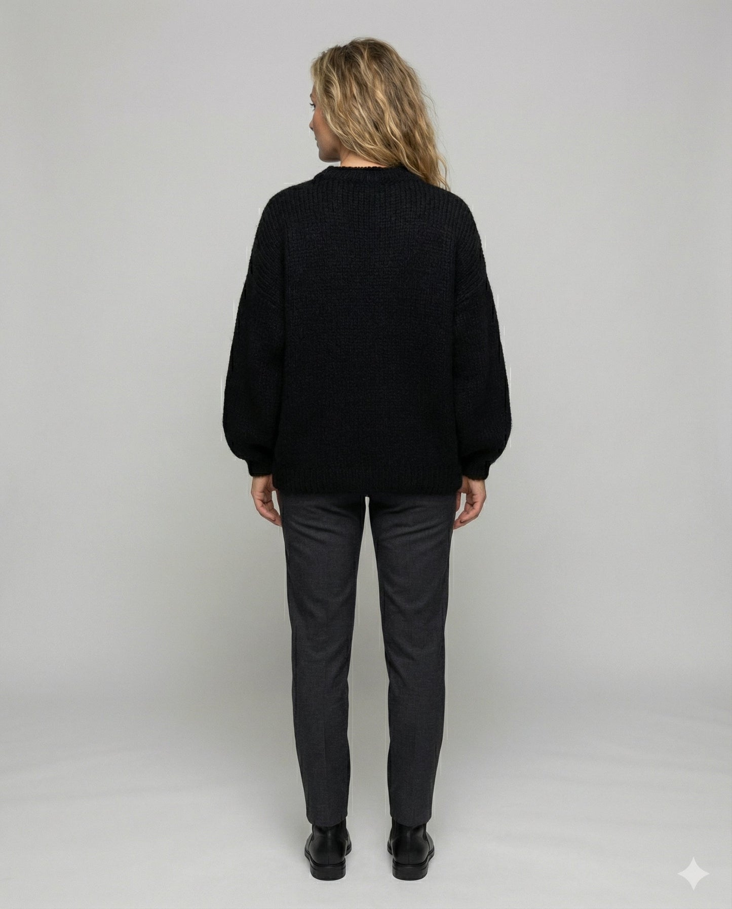 Damen Flauschiger Oversize Pullover