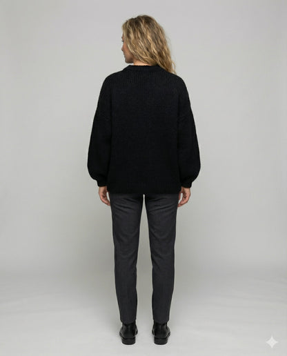 Damen Flauschiger Oversize Pullover