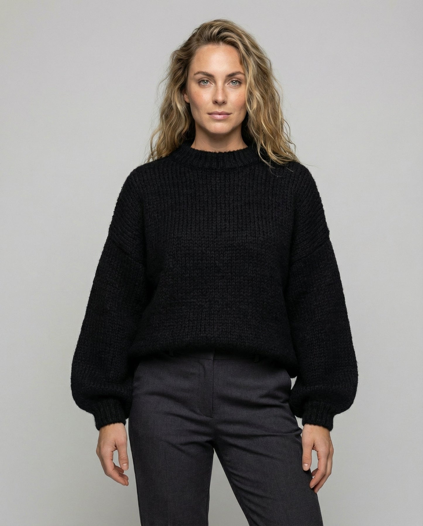 Damen Flauschiger Oversize Pullover - Eveloria
