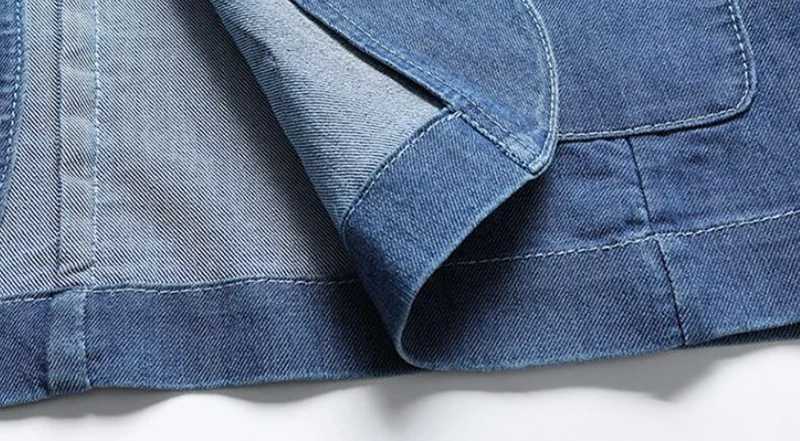 Herren Denim Blazer Modern Slim Fit Blau