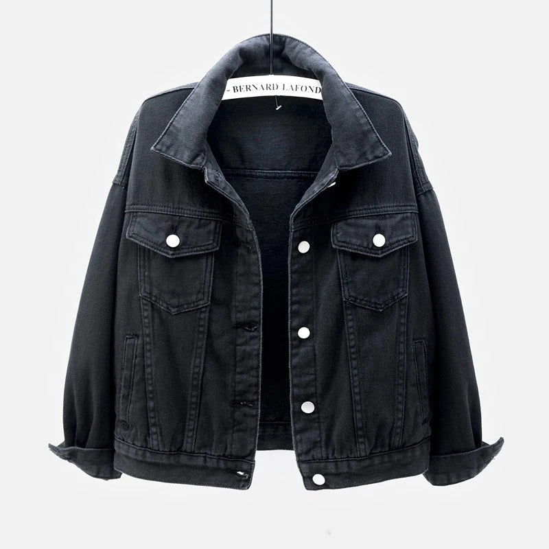 Damen Denimjacke Klassisch Vielfältige Farben