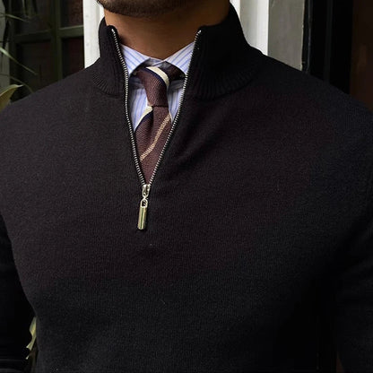 Elias Herren Pullover Viertelzip Frühjahr