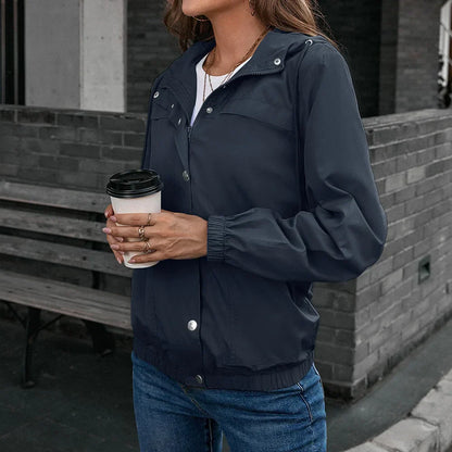Eveloria Damen Regenjacke Mit Kapuze