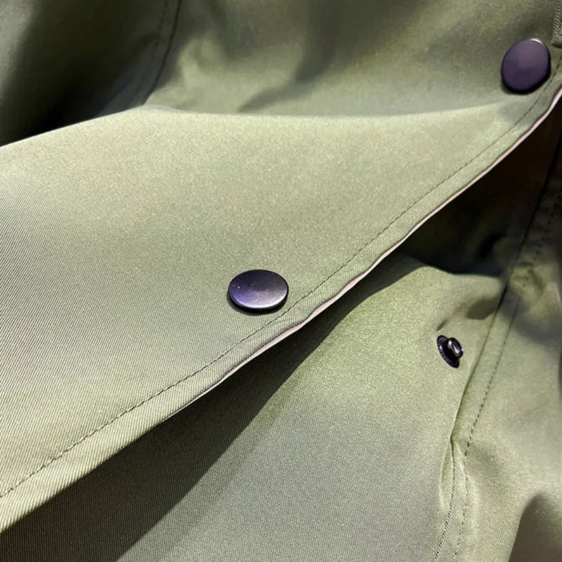 Damen Übergangsjacke Moderner Layer-Look Beige
